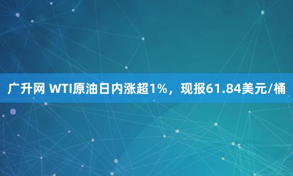 广升网 WTI原油日内涨超1%，现报61.84美元/桶